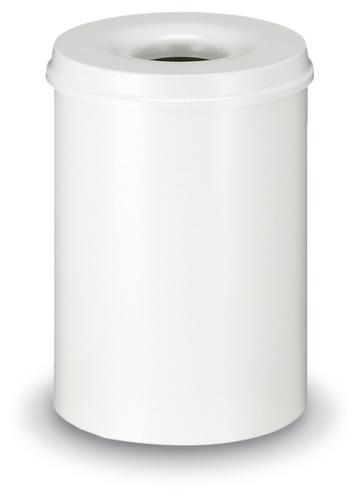 Selbstlöschender Papierkorb aus Stahl