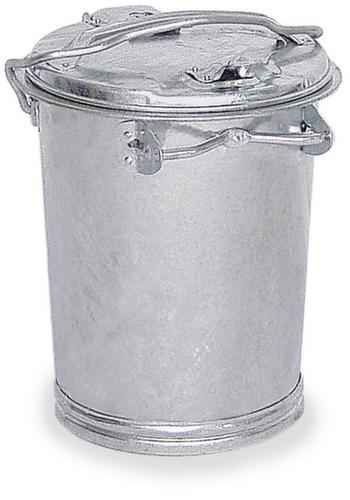 System-Mülltonne aus verzinktem Stahl