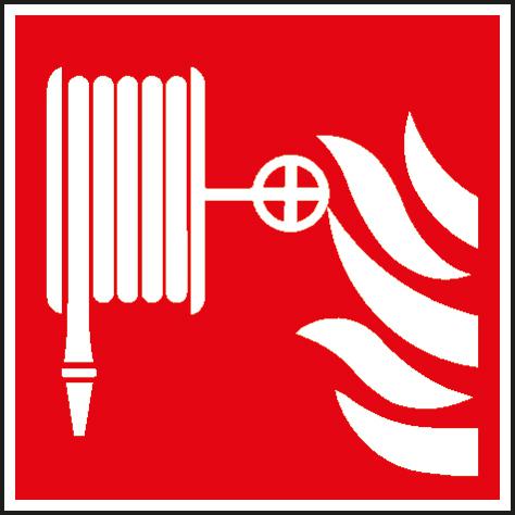 Langnachleuchtendes Brandschutzschild