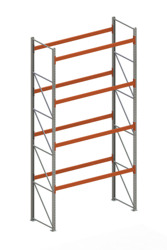 META Palettenregal MULTIPAL für 15 Paletten, 2870 mm breit, 5 Lagerebenen