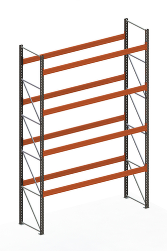 META Palettenregal MULTIPAL für 20 Paletten, 3770 mm breit, 5 Lagerebenen