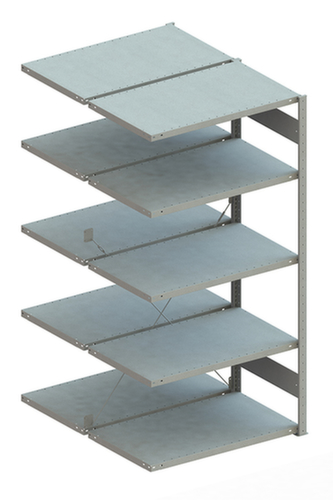 META Lagerregal CLIP 230, Höhe x Breite x Tiefe 2000 x 1006 x 636 mm, 5 Böden