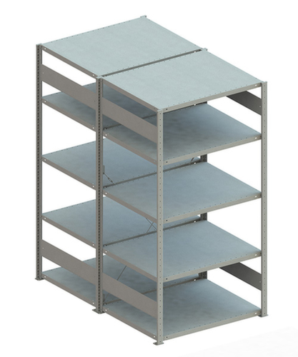 META Lagerregal CLIP 230, Höhe x Breite x Tiefe 2000 x 1056 x 836 mm, 5 Böden