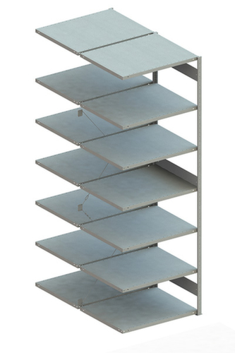 META Lagerregal CLIP 230, Höhe x Breite x Tiefe 3000 x 1006 x 836 mm, 7 Böden
