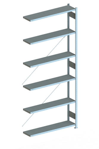 META Lagerregal CLIP 230, Höhe x Breite x Tiefe 3000 x 1306 x 336 mm, 6 Böden