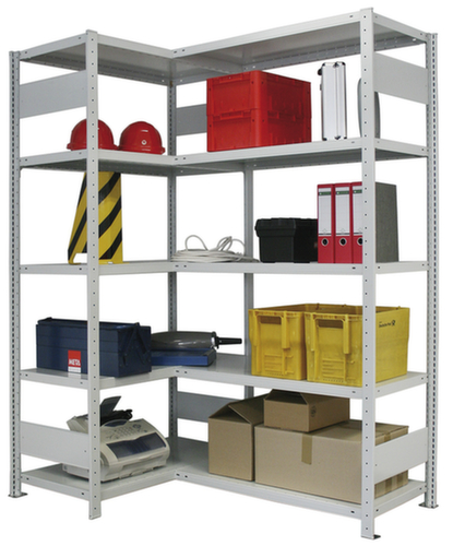 META Lagerregal CLIP 100, Höhe x Breite x Tiefe 2000 x 1056 x 436 mm, 5 Böden