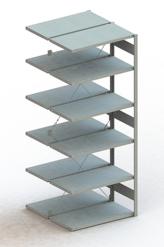 META Lagerregal CLIP S3 150, Höhe x Breite x Tiefe 2500 x 1006 x 536 mm, 6 Böden