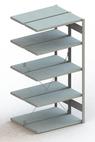 META Lagerregal CLIP S3 230, Höhe x Breite x Tiefe 2000 x 1006 x 436 mm, 5 Böden