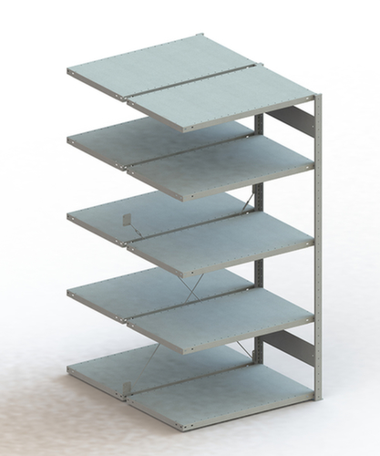 META Lagerregal CLIP S3 230, Höhe x Breite x Tiefe 2000 x 1006 x 636 mm, 5 Böden