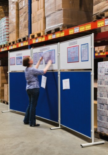 Franken 2 Lenkrollen mit Feststellern für Stellwand