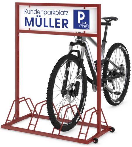 Fahrradständer EW 7004 mit Werbefläche