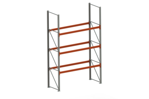 META Palettenregal MULTIPAL für 12 Paletten, 2870 mm breit, 4 Lagerebenen