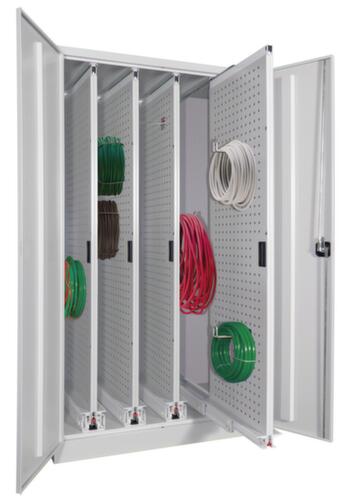 PAVOY Vertikalschrank lichtgrau mit praktischen Ausstattungen