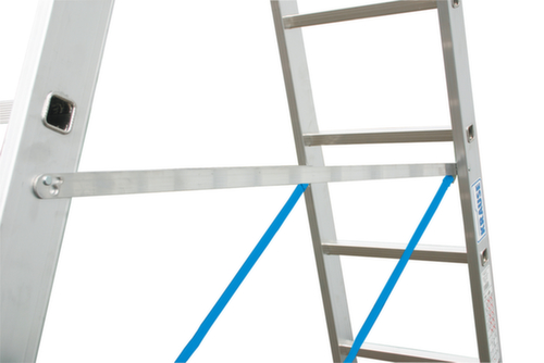 Krause Vielzweckleiter STABILO® Professional +S, 3 x 8 rutschsicher profilierte Sprossen und Stufen
