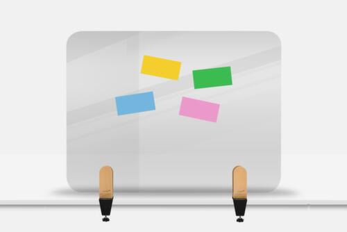 Legamaster Tischtrennwand ELEMENTS aus Acrylglas