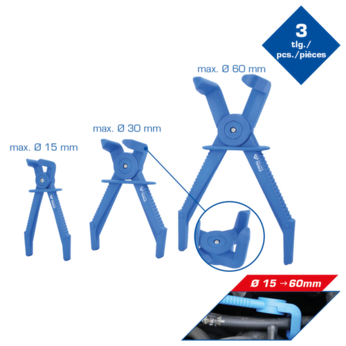 Brilliant Tools Schlauch-Abklemm-Zangen-Satz