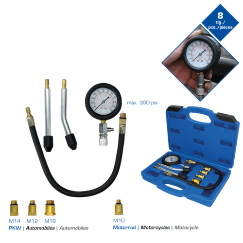 Brilliant Tools Kompressionstester-Satz für Benzin Motoren