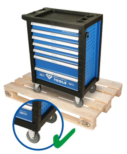 Brilliant Tools Werkstattwagen mit 7 Schubladen