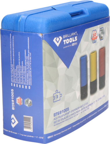 Brilliant Tools 1/2" Alu-Felgen-Kraft-Stecknuss-Satz