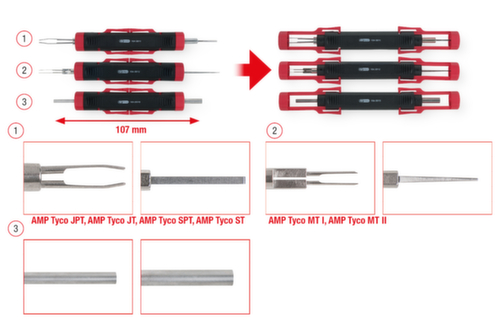 KS Tools Universal Kabel-Entriegelungswerkzeug-Satz