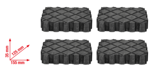 KS Tools Universal Gummiauflagen-Satz für Hebebühne