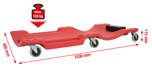 KS Tools Fahrbare Liege