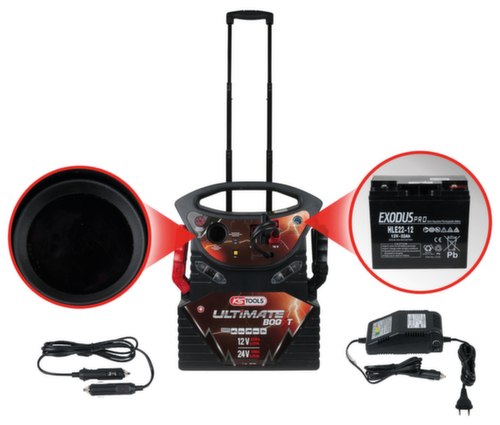 KS Tools 12 V + 24 V Batterie-Booster
