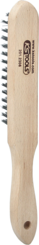 KS Tools Edelstahl Handdrahtbürste 4-reihig