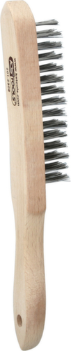 KS Tools Edelstahl Handdrahtbürste 4-reihig