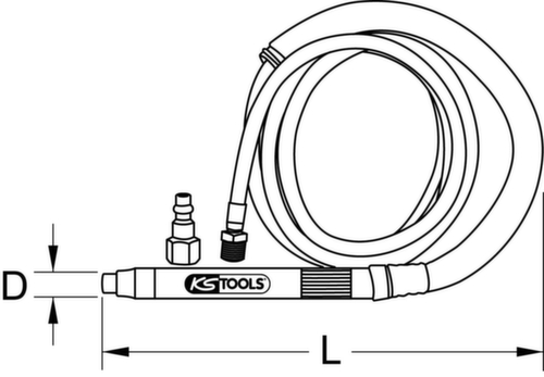 KS Tools Druckluft-Stiftschleifer