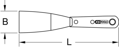 KS Tools Edelstahl-Spachtel