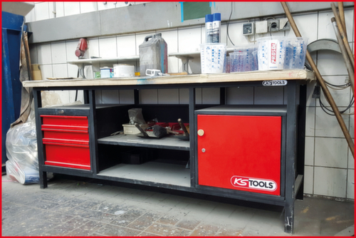KS Tools XXL-Werkbank mit 3 Schubladen und 1 Tür