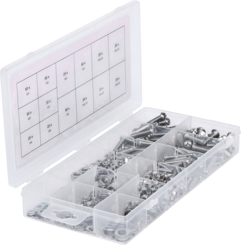 KS Tools Sortiment Linsenkopf-Maschinenschrauben