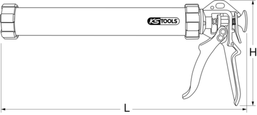KS Tools Hand-Kartuschen-Pistole 600 ml