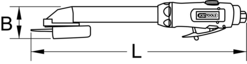 KS Tools 1/4" SlimPOWER Mini-Druckluft-Stab-Trennschleifer