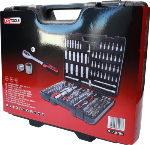 KS Tools 1/4"+3/8"+1/2" Steckschlüssel-Satz