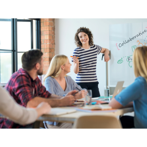 nobo Mobiles Whiteboard, Höhe x Breite 1360 x 1800 mm