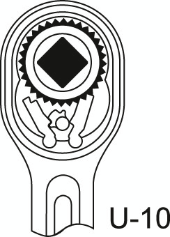 GEDORE 3093 U-10 Umschaltknarre 3/8" 200 mm