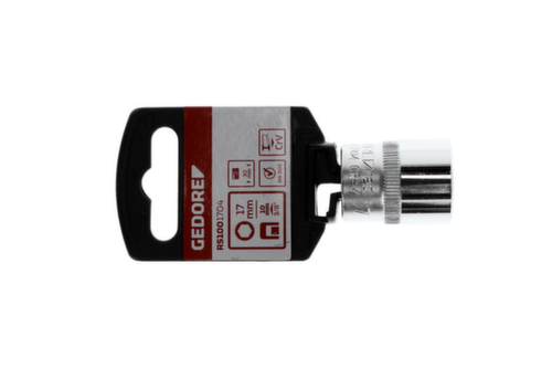 GEDORE RED R51001704 Steckschlüsseleinsatz 3/8" 6-kant 17 mm Länge 30 mm