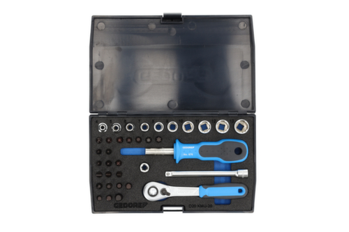 GEDORE D 20 KMU-20 Steckschlüssel-Satz 1/4" 37-teilig UD-IN-IS-PH-PZ-TX