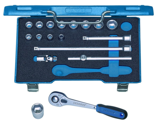 GEDORE 30 HMU-10 Steckschlüssel-Satz 3/8" 22-teilig 6-kant 6-22 mm