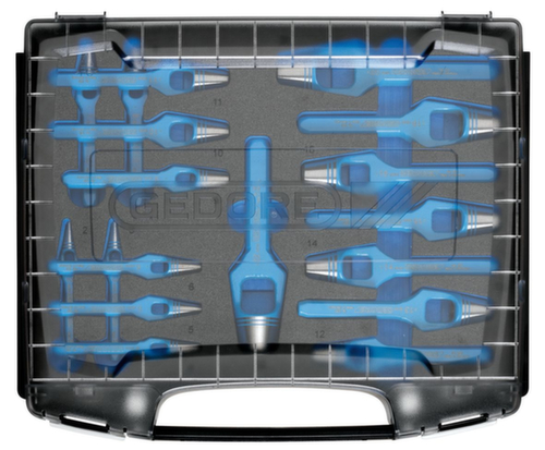 GEDORE 1101-570500 Henkellocheisen-Satz 2-22 mm in i-BOXX 72