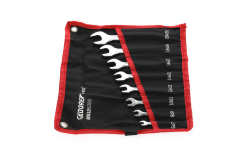 GEDORE R05126008 Doppelmaulschlüssel Satz kurz SW6-22 mm 8-teilig