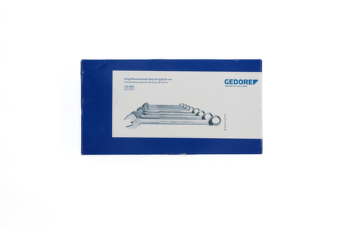 GEDORE 1 B-080 Ring-Maulschlüssel-Satz 8-teilig 8-19 mm