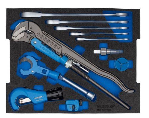 GEDORE 1100-03 L-BOXX 136 mit Sortiment Sanitär 44-teilig