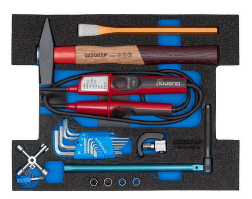 GEDORE 1100-03 L-BOXX 136 mit Sortiment Sanitär 44-teilig