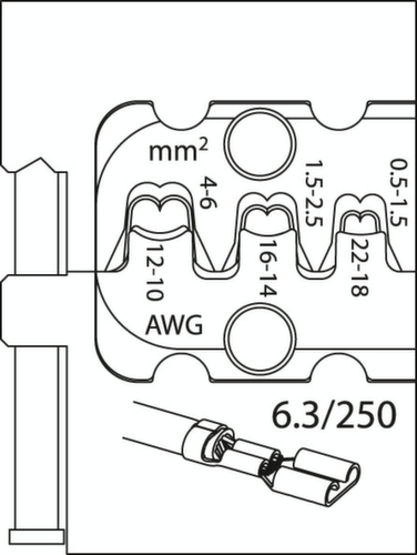 GEDORE S 8140 A Crimp-Zangen-Set AUTOMOTIVE 4-teilig