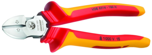GEDORE VDE 8314-180 H VDE-Kraft-Seitenschneider mit Hüllenisolierung 180 mm