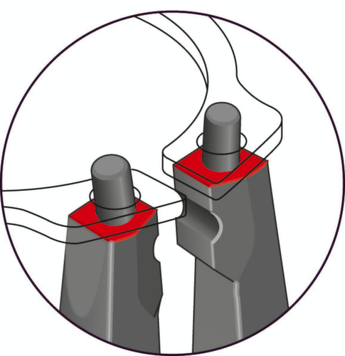 GEDORE S 8000 JE Montagezangen-Satz 4-teilig (Innen)