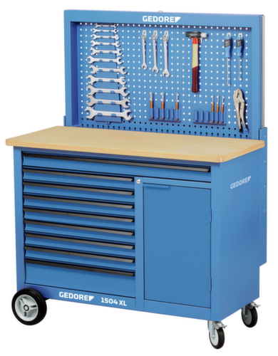 GEDORE 1504 XL 1710 Rollwerkbank 1,25 m breit